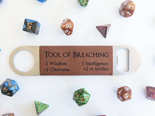 Tool of Breaching | Vegan Leather Bottle Opener