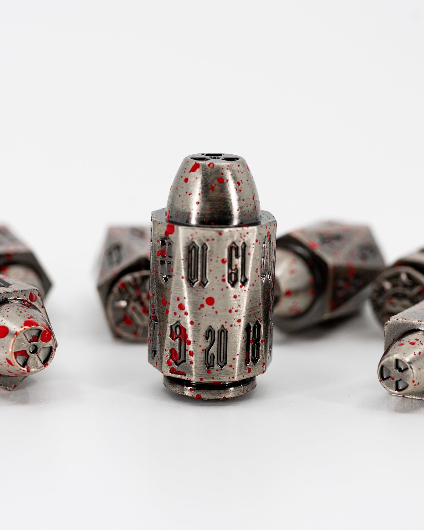 Charlie | Iron Bullets | 7 Piece Metal Dice Set