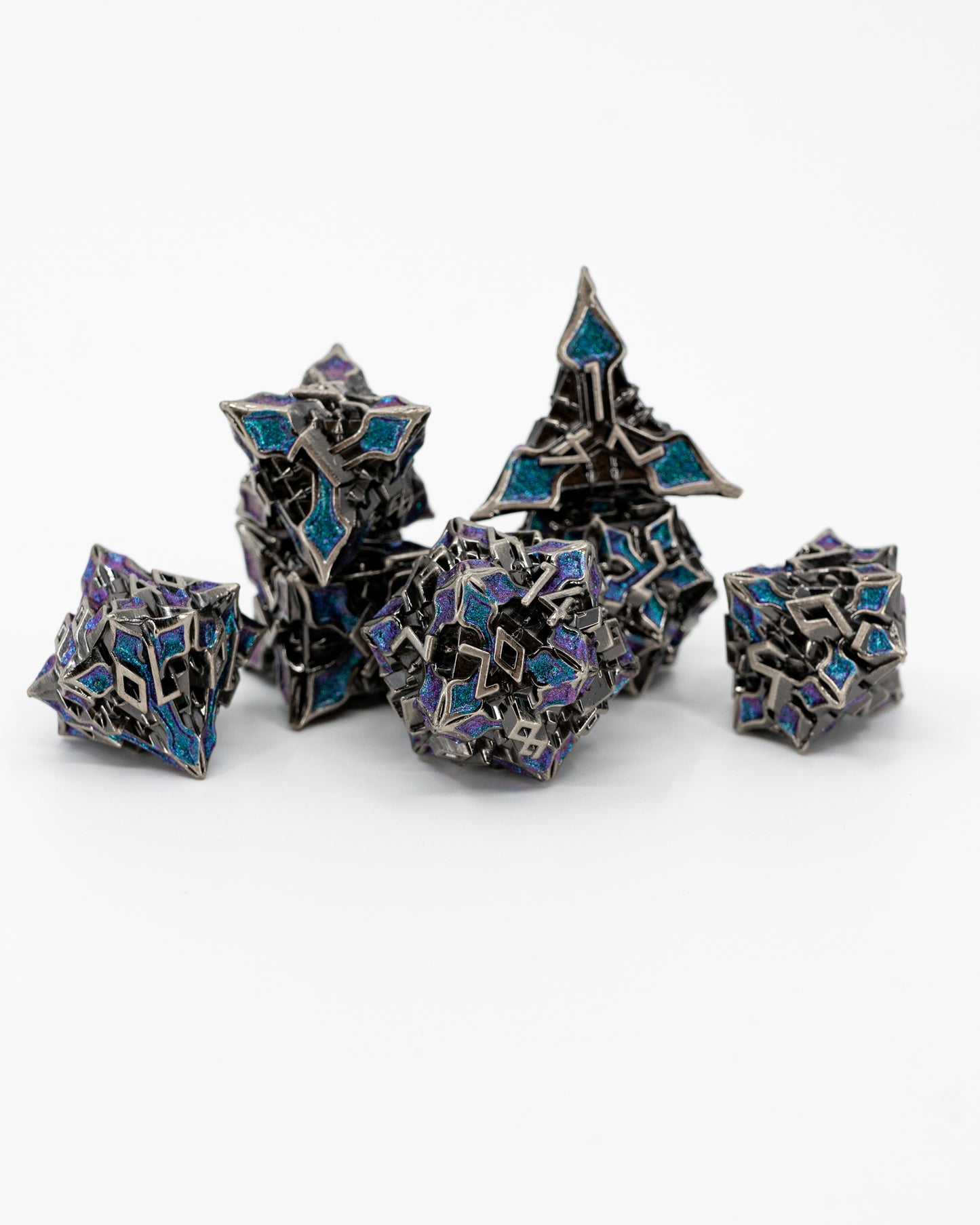 Cathedral | 7 Piece Metal Dice Set