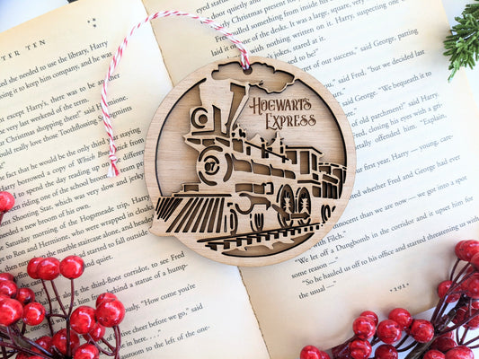 Hogwarts Express | Harry Potter | Wooden Ornament | Set of 2