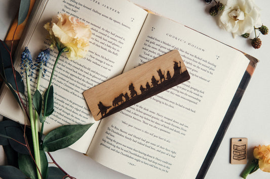 Fellowship | Tolkien | Engraved Wooden Bookmark