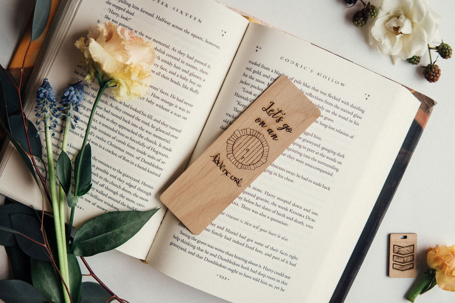 Adventure Hobbit Hole | Engraved Wooden Bookmark