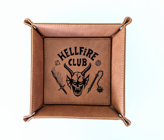 LIMITED TIME ONLY Hellfire Club | Vegan Leather Dice Rolling Tray